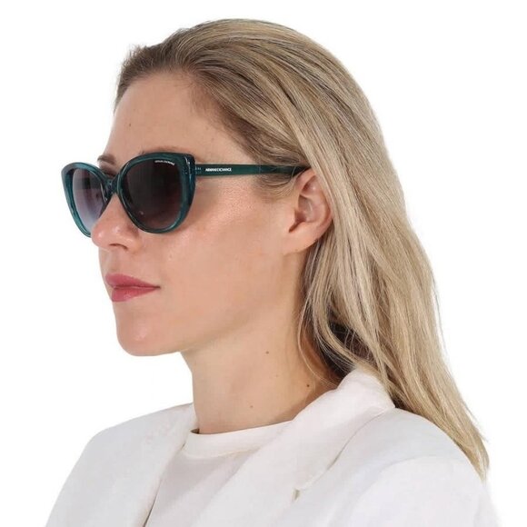 FX04952B Armani Exchange Grey Gradient Cat Eye Ladies Sunglasses AX4111SU 82908G
